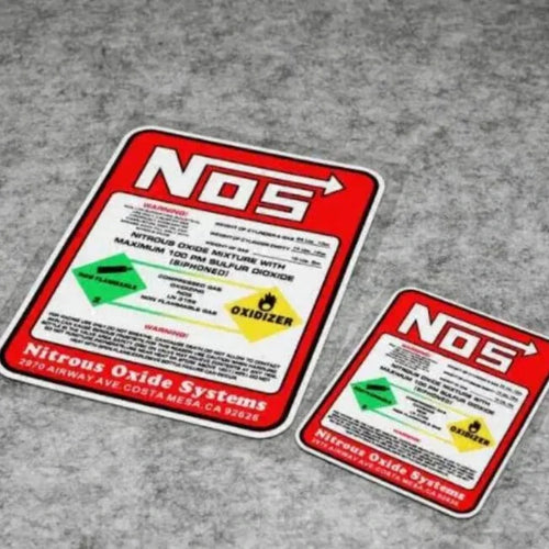 15cm Creative Racing Sticker NOS Nitrous Oxide System Tuned Decal Vinyl Motocross Racing Decorative Painting New Design