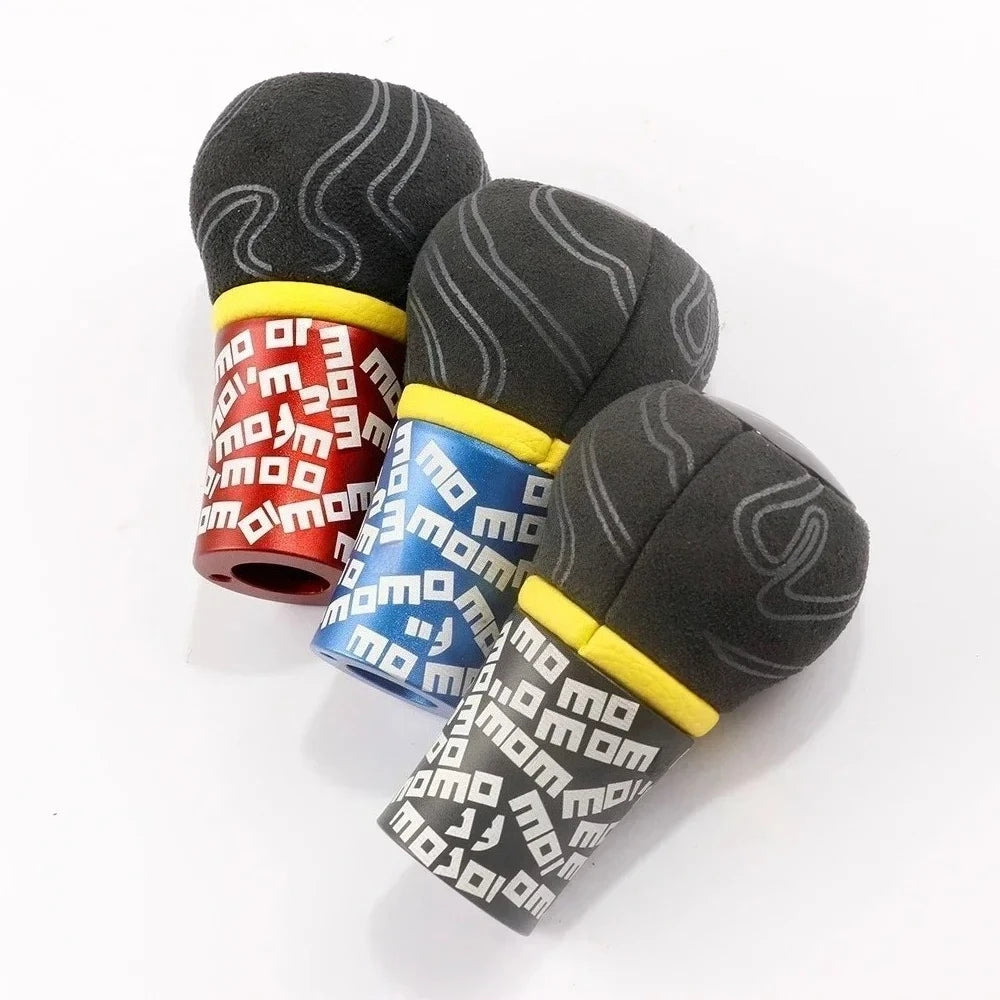Pomo de Palanca de Cambios de Coche de Cuero y Gamuza MOMO Universal