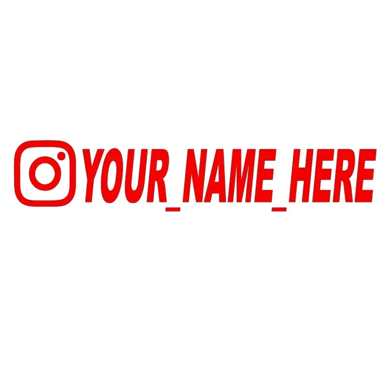 Vinilo/Pegatina Personalizado de Instagram