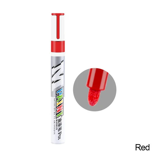 White Waterproof Cars Wheel Tire Oily Mark Pen Auto Rubber Tyre Paint Pen Cd Metal Permanent Paint Marker Graffiti Touch Up