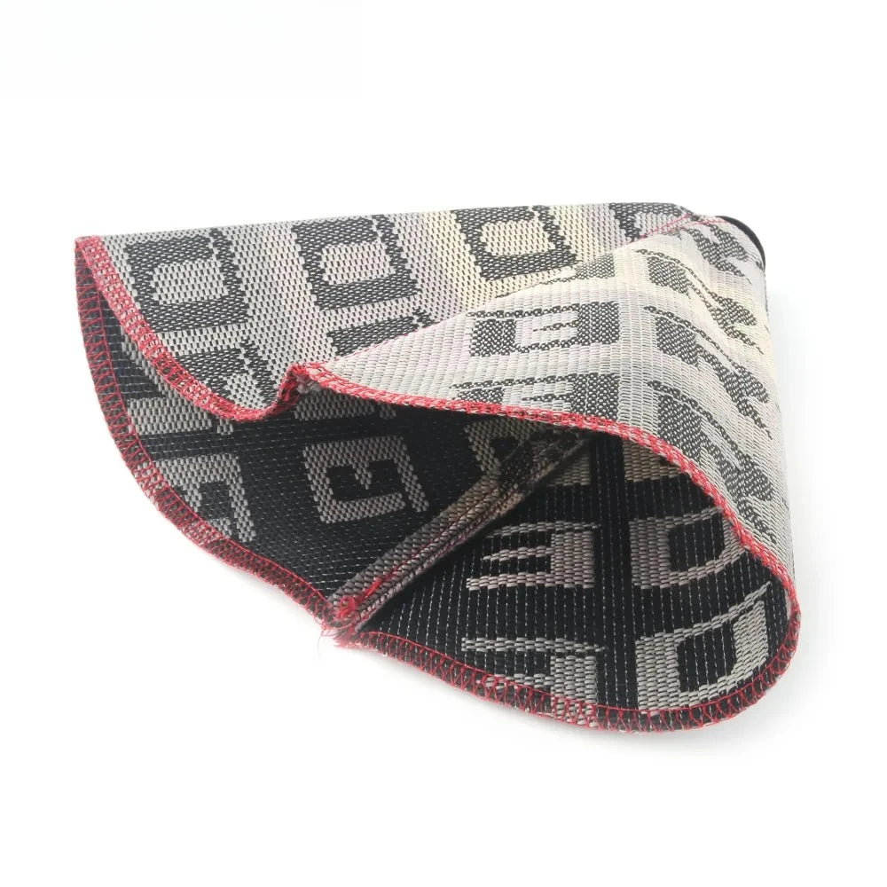 JDM Style Canvas Universal Shift Lever Knob Boot Cover Red Black Racing Shift Knob Collars Accesorios Para Vehículos