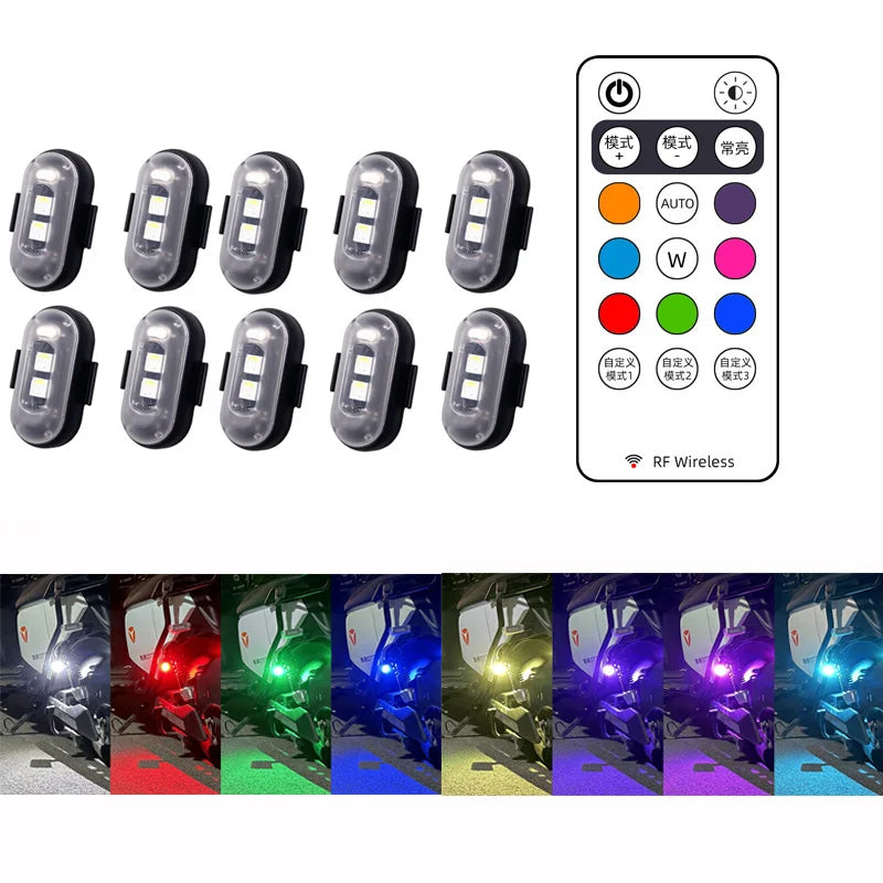 Luces Estroboscópicas LED Inalámbricas con Control Remoto