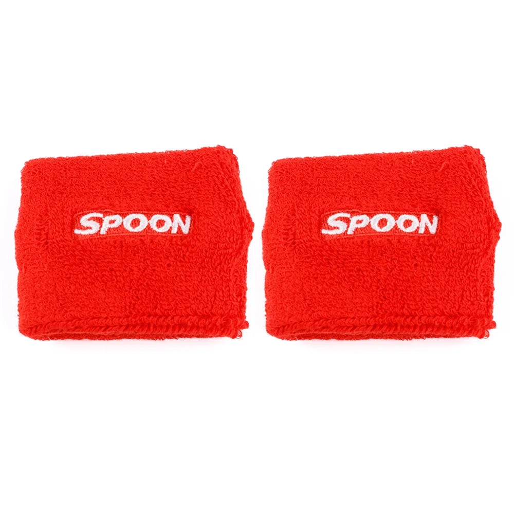 S POON jdm style Car Reservoir Brake Clutch Oil Tank Cap Sock Sweat Band