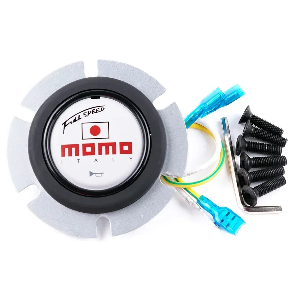 Botón de Claxon para Volante Deportivo de Coche MOMO Universal