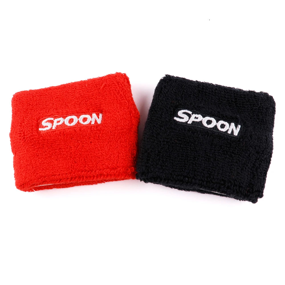 S POON jdm style Car Reservoir Brake Clutch Oil Tank Cap Sock Sweat Band