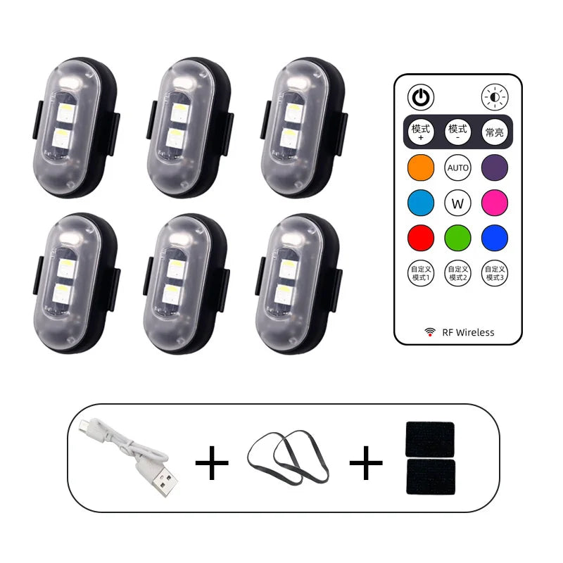 Luces Estroboscópicas LED Inalámbricas con Control Remoto