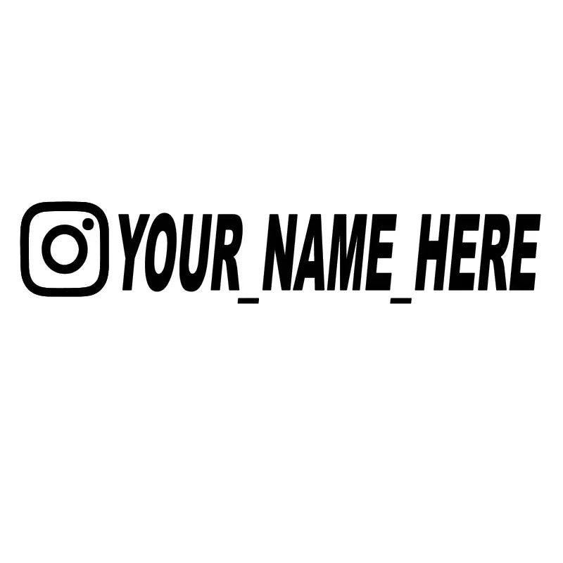 Vinilo/Pegatina Personalizado de Instagram