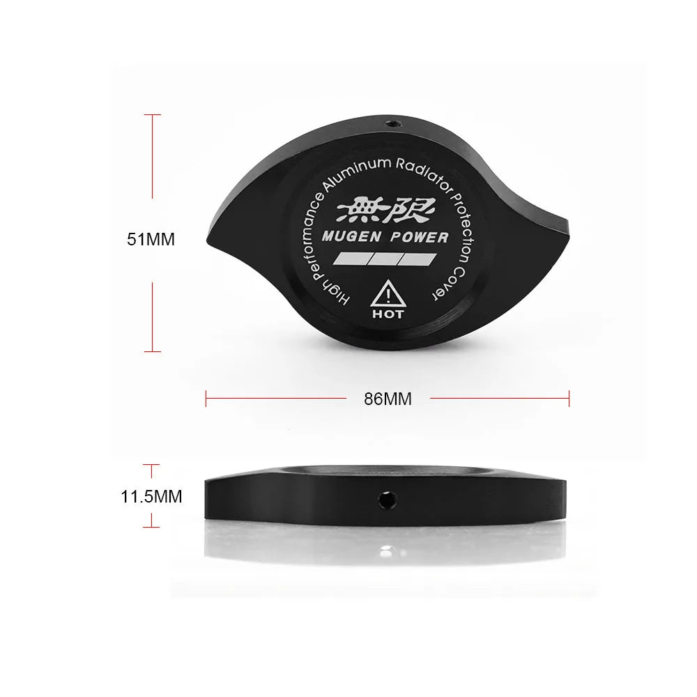 Tapa Protectora de Radiador de Aluminio Billet MUGEN para Coche Universal