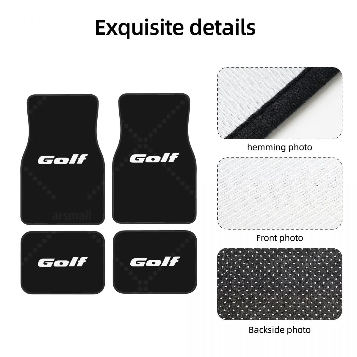 Alfombrillas Antideslizantes para Coche, Juego de 4 Alfombrillas Universales